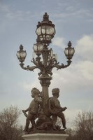 Art Nouveau Lamps Posts on Pont Alexandre III - IV Fine Art Print