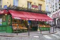 Green Grocer In Paris Fine Art Print