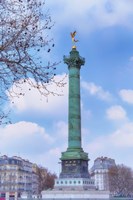 La Colonne de Juillet On Place de la Bastille Fine Art Print