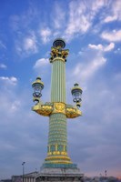 Lamp Post On Place de la Concorde Fine Art Print
