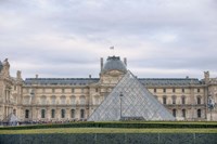 Louvre Palace And Pyramid I Fine Art Print