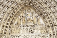 Notre Dame Facade Details II Framed Print