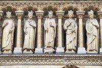 Notre Dame Facade Details III Framed Print