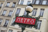 Paris Metro Signpost Framed Print