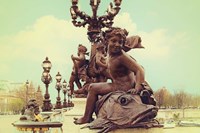 Sculptures On Pont Alexandre III Framed Print