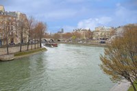 Seine River In Paris Center Fine Art Print