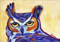Blue Owl Fine Art Print