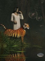 Dreams Of Tigers And Bubbles Fine Art Print