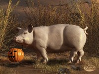 Halloween Pig Fine Art Print