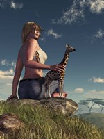 Miniature Giraffe Fine Art Print