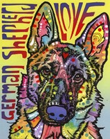 German Shepherd Love Fine Art Print