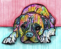 Lying Boxer Fine Art Print