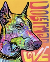 Doberman Love Fine Art Print