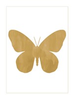 Gold Butterfly Framed Print