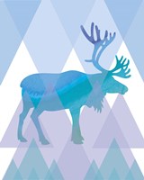 Geometric Reindeer Fine Art Print