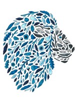 Blooming Animals - Lion Fine Art Print
