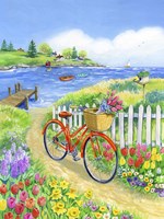 Bike Path in Spring Fine Art Print