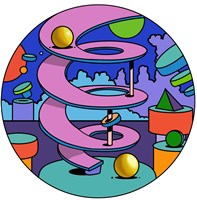 Pink Ramp Circle Fine Art Print