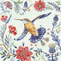 Birds and Flowers I Fine Art Print