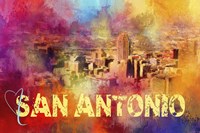 Sending Love To San Antonio Fine Art Print