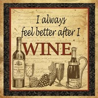 Better after Wine Framed Print