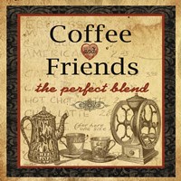 Coffee and Friends Framed Print