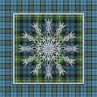 Plaid Snowflakes Fine Art Print