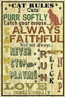 Cat Rules Fine Art Print