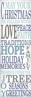 Hope Blue Christmas Fine Art Print