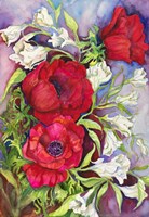 Amenones and Prairie Gentian Fine Art Print