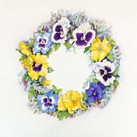 Pansy Wreath Fine Art Print