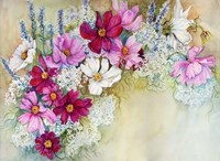 Coleome and Queen Ann Lace Mix Fine Art Print