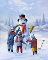 Snowman III Fine Art Print