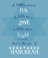 Joy Of Hanukkah Fine Art Print
