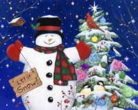 Let it snow man Fine Art Print