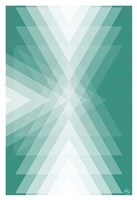 Arrow Heads On Teal Fine Art Print