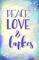 Peace Love Latkes Fine Art Print