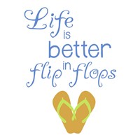 Better In Flip Flops Fine Art Print