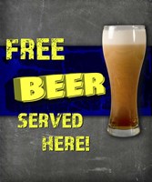 Dorm Room Pub Free Beer Fine Art Print