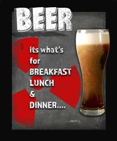 Dorm Room Pub Its Whats For Dinner Fine Art Print