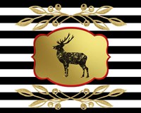 Gold Hello Beautiful Deer Fine Art Print