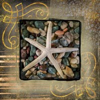 Gold Sea Scape 1 Fine Art Print