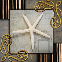 Gold Sea Scape 3 Fine Art Print