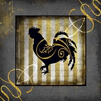 Gold Welcome To Our Bistro Chicken 2 Framed Print