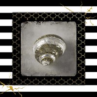 Golden Sea With Stripes 3 Fine Art Print