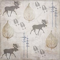 Moose Lodge Pattern Fine Art Print