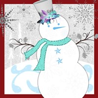 Christmas Snowman 1 Fine Art Print