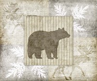 Decorative Lodge Bear 1 Fine Art Print