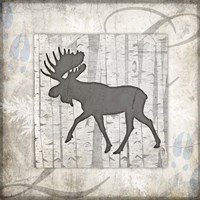 Decorative Lodge Moose 2 Fine Art Print