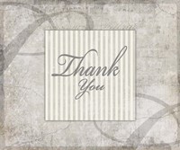 Decorative Pattern Thank You Fine Art Print